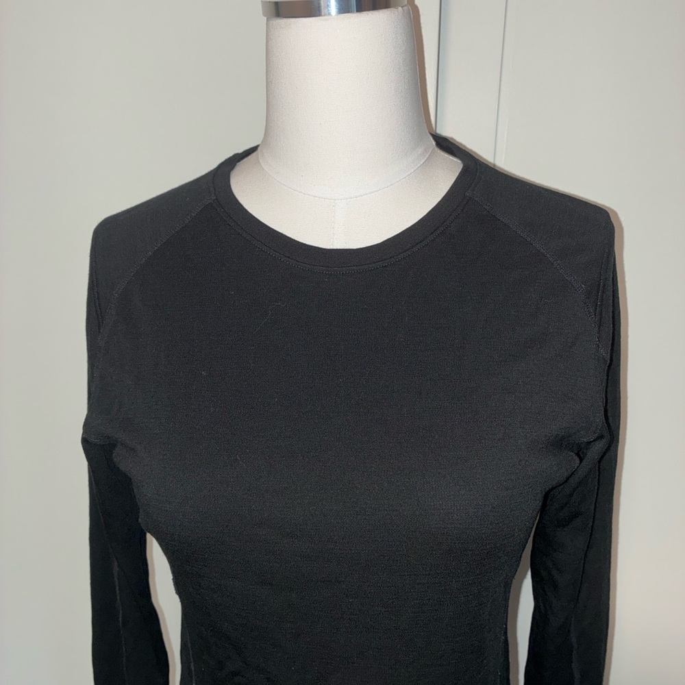 Ibex Women's Classic Black Long Sleeve Top - Picture 2 of 6